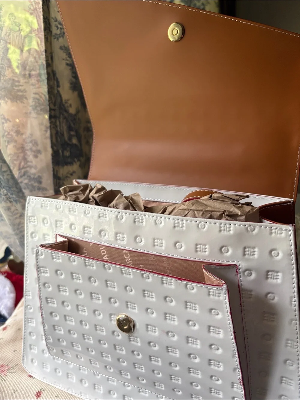 White Arcadia Leather bag